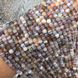 5-5.5mm Cube Faceted Agate Beads for Jewelry Making