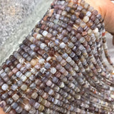 5-5.5mm Cube Faceted Agate Beads for Jewelry Making