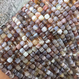 5-5.5mm Cube Faceted Agate Beads for Jewelry Making