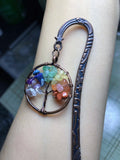 Pink Amethyst Lapulite Red Jade Inlaid Bookmark