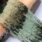 Natural Prehnite 2-2.5mm Cube Faceted Beads for Jewelry Making