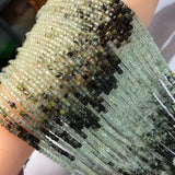 Natural Prehnite 2-2.5mm Cube Faceted Beads for Jewelry Making