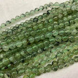 Natural Prehnite Beads for Bracelets 15'' DIY Spacer Trinket