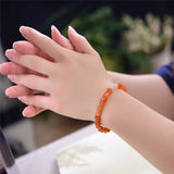 Natural Xinjiang Silk Bamboo Bracelet for Ladies