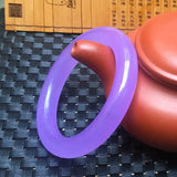Natural Purple Jade Bangle for Women
