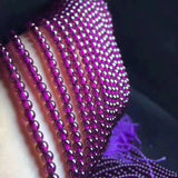 Purple Tooth Garnet Bracelet Healing Stones