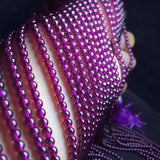 Purple Tooth Garnet Bracelet Healing Stones