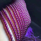 Purple Tooth Garnet Bracelet Healing Stones