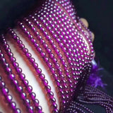 Purple Tooth Garnet Bracelet Healing Stones