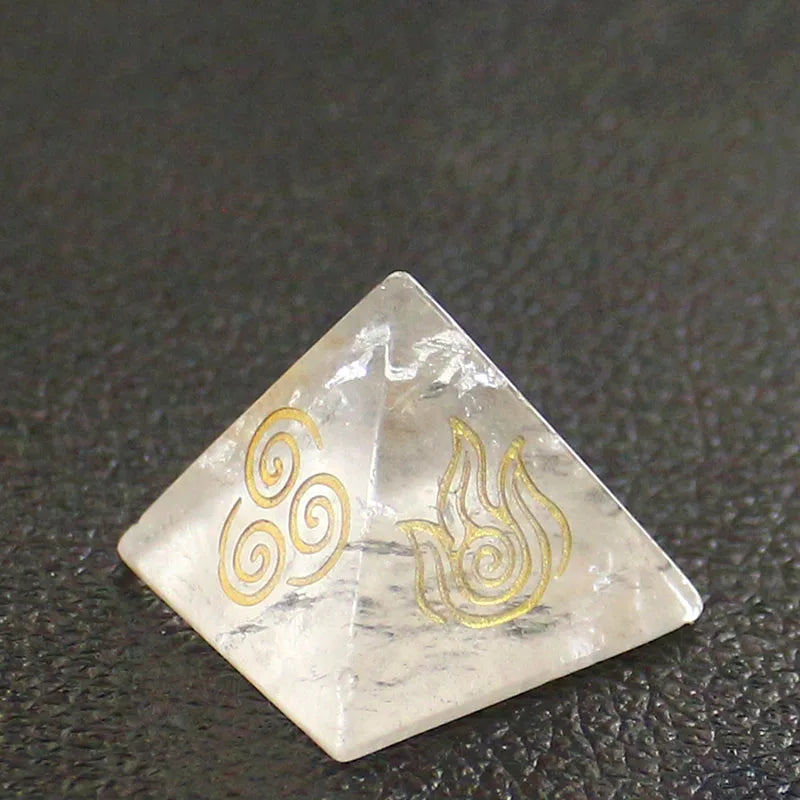 Natural Quartz Pyramid Pendulum Reiki Healing Stone Chakra Jewelry