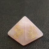 Natural Quartz Pyramid Pendulum Reiki Healing Stone Chakra Jewelry