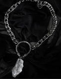 Raw Quartz Serpentes Choker Necklace