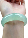 Natural Green Jadeite Jade Bangle for Women