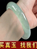 Natural Green Jadeite Jade Bangle for Women