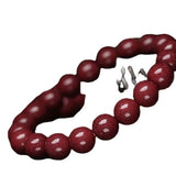 Cinnabar Jade Buddha Beads Bracelet for Peace