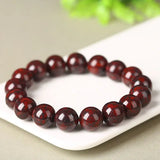 Bloodstone Jade Buddha Beads Bracelet for Peace with Gift