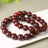 Bloodstone Jade Buddha Beads Bracelet for Peace with Gift