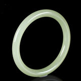 Natural Chalcedony Hetian Jade Bangle Cyan Jade Bracelet