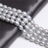 Potato Cultured Freshwater Pearl Beads Gray Loose Beads DIY Jewelry Making