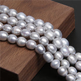 Potato Cultured Freshwater Pearl Beads Gray Loose Beads DIY Jewelry Making