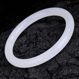 Natural Jade Bangle Round Bar for Women