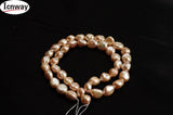 8-10mm Pearl Pink Baroque Keshi Pearl for Jewelry Making