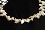 Pink Baroque Keshi Pearl 8-10mm 15in DIY Jewelry Making