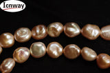 8-10mm Pearl Pink Baroque Keshi Pearl for Jewelry Making