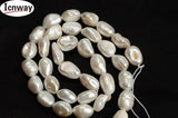 Natural Reborn Keshi Pearl 8-10mm Baroque for Jewelry Making 15in