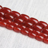 Natural Red Agate Beads Loose Gemstone Beads for Bracelet DIY