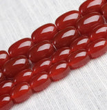 Natural Red Agate Beads Loose Gemstone Beads for Bracelet DIY