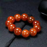 Red Agate Ice Seed Phoenix Blood Longlin Agate Bracelet