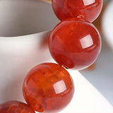 Red Agate Ice Seed Phoenix Blood Longlin Agate Bracelet