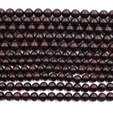 Red Garnet Round Beads for DIY Jewelry Making