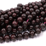 Red Garnet Round Beads for DIY Jewelry Making
