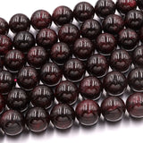Red Garnet Round Beads for DIY Jewelry Making