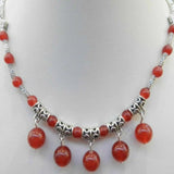 Red Jadeite Pearl Pendant Necklace Dragon Jewelry Tibetan Amulet Keychain