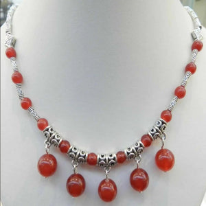 Red Jadeite Heart Pendant Silver Necklace Tibetan Cross Amulet Keychain