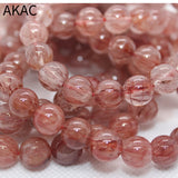 Red Rutile Quartz Bracelet Beads 9-9.8mm for Men Women