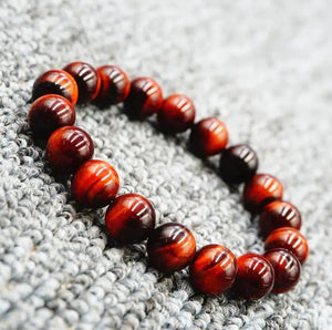 Red Tiger Eye Stone Bracelet Men Women Opal Jewelry