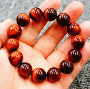 Red Tiger Eye Stone Bracelet Men Women Opal Jewelry