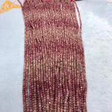 Faceted 3-3.5mm Rhodochrosite Cube Beads for Jewelry Making