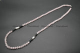 Rose Quartz Beaded Necklace Party Jewelry Gift