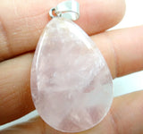 Rose Quartz Gem Stone for DIY Necklace Pendant Jewelry Making 10Pcs/lot