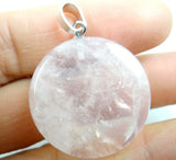 Rose Quartz Gem Stone for DIY Necklace Pendant Jewelry Making 10Pcs/lot
