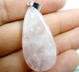 Rose Quartz Gem Stone for DIY Necklace Pendant Jewelry Making 10Pcs/lot