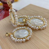 17mm Freshwater Pearl Charm Pendant for Jewelry Making