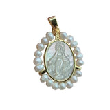 17mm Freshwater Pearl Charm Pendant for Jewelry Making