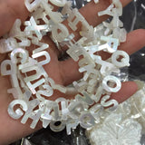 Sea Shell Alphabet Pendant Necklace 925 Sterling Silver Chain