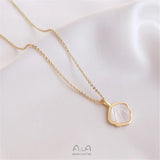 14K Shell Fan Pendant for DIY Necklace